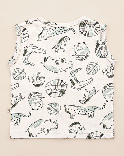 BeeLittle White Jhabla-Animals-Organic Cotton-For Infants