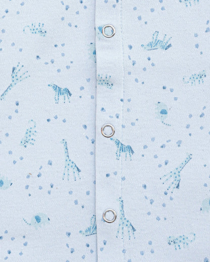 BeeLittle Blue Jhabla-Giffy-Organic Cotton-For Infants