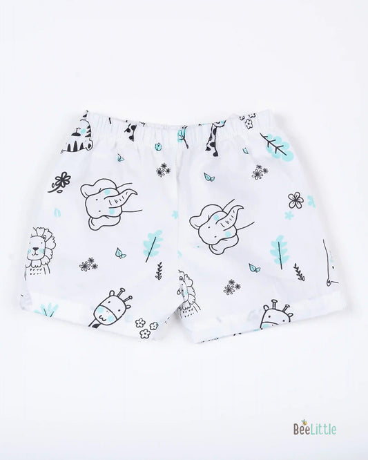 BeeLittle White Jhabla Set-Into the Jungle-Organic Cotton-For Infants