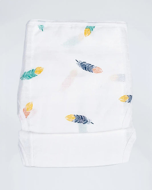 BeeLittle Bird Box Velcro Nappy-Organic Cotton-Washable & Reusable-3 to 6M-Pack of 3