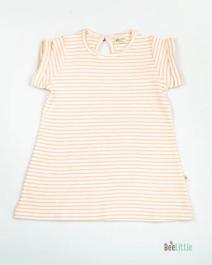 BeeLittle White & Orange Frock Dress-Grass N Bunny-Organic Cotton-Pack of 2-For Infants