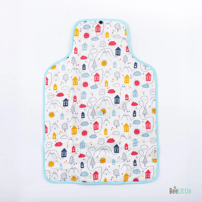 BeeLittle Diaper Changing Mat-With Built-in Pocket-Organic Cotton-On The Way