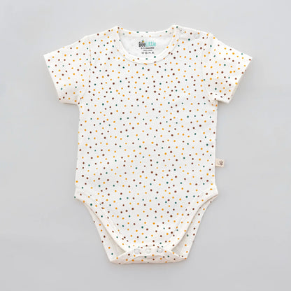 BeeLittle White Bodysuit-Sunshine-Organic Cotton-Pack of 2-For Infants