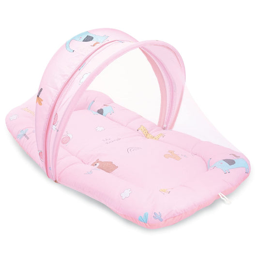 R for Rabbit Snuggy Safari 100% Natural Cotton-Pink-Baby Carrier Nest Cum Sleeping Bag (0-12M)