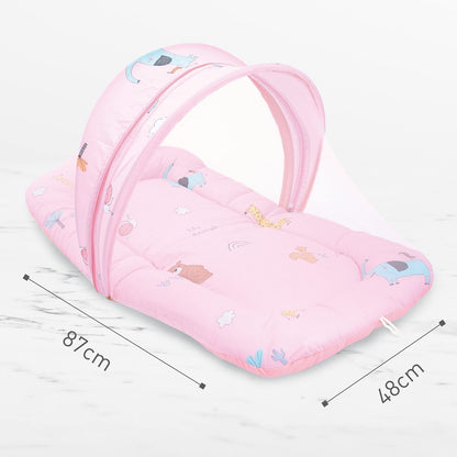 R for Rabbit Snuggy Safari 100% Natural Cotton-Pink-Baby Carrier Nest Cum Sleeping Bag (0-12M)