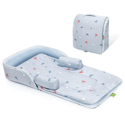 R For Rabbit Baby Nest Lite Bed-Grey-100% Cotton-Carry Like Bag (0-12M)