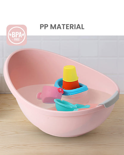 R for Rabbit Happy Pool Baby Bath Tub-With Anti-Skid Base-0 to 12M-Pink