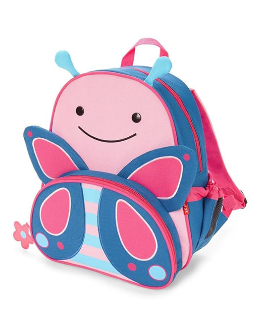 Skip Hop Zoo Little Kid Bagpack-Butterfly-With Mesh Bottle Pocket & Adjustable Shoulder Straps