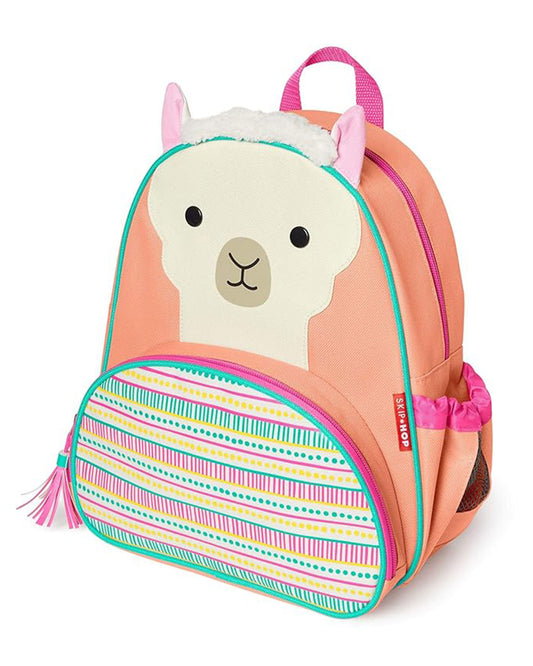 Skip Hop Zoo Little Kid Backpack-Llama-With Mesh Bottle Pocket & Adjustable Shoulder Straps