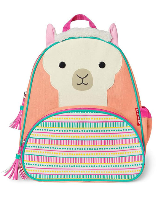 Skip Hop Zoo Little Kid Backpack-Llama-With Mesh Bottle Pocket & Adjustable Shoulder Straps