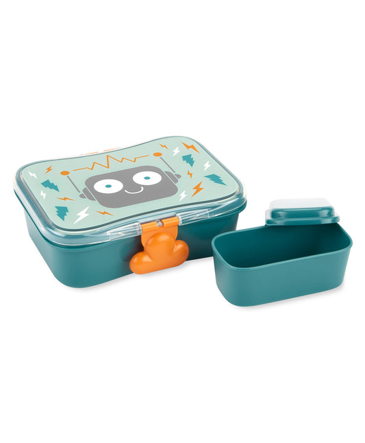 Skip Hop Spark Style Lunch Kit-4-Piece Set-With Leakproof Lid-Robot-For Feeding Infants