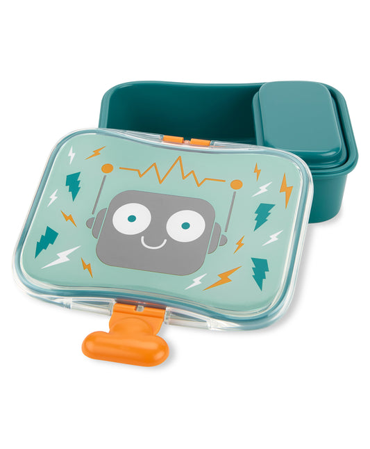 Skip Hop Spark Style Lunch Kit-4-Piece Set-With Leakproof Lid-Robot-For Feeding Infants