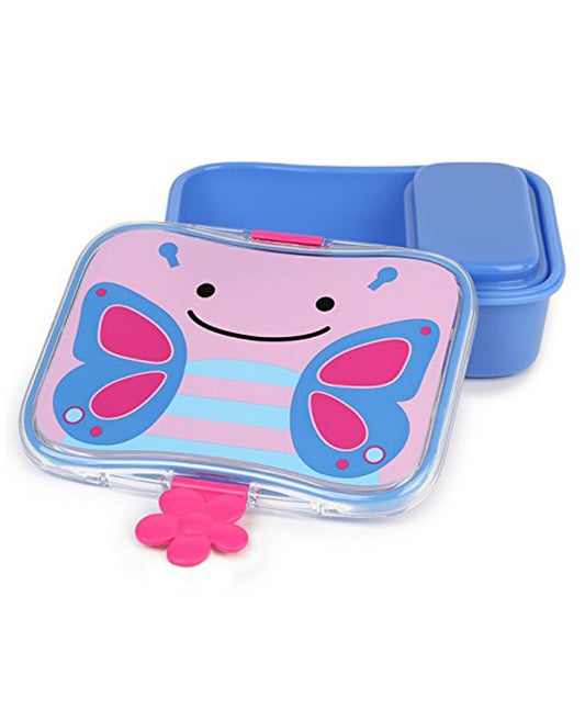 Skip Hop Zoo Lunch Kit-4-Piece Set-With Leakproof Lid-Butterfly-For Feeding Infants