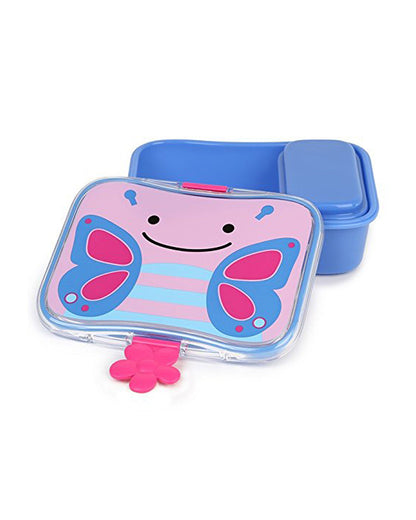 Skip Hop Zoo School Essentials Kit-Lunch box(700ml)-Tritan Straw Sipper(355ml)-Butterfly-3Y+