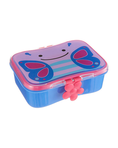 Skip Hop School Essentials Kit-Lunch Box(700ml)-Tritan Straw Sipper(355ml)-Bagpack-Butterfly-3Y+