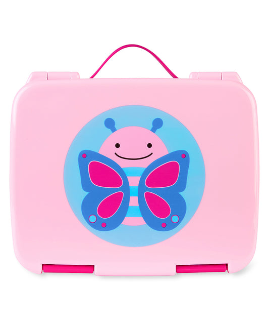 Skip Hop Zoo Style Bento Lunch Box-With Microwave Safe Tray-Butterfly-For Feeding Infants