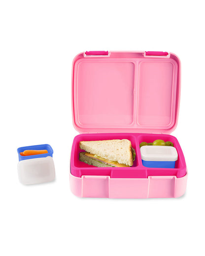 Skip Hop Zoo School Essentials Kit-Bento Lunch Box(700ml)-Tritan Straw Sipper(355ml)-Butterfly-3Y+