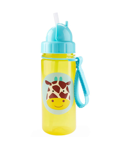 Skip Hop Zoo Straw Sipper-Handy Grab Strap-Giraffe-390 ml