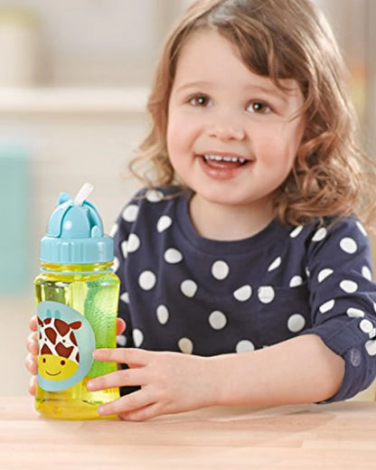 Skip Hop Zoo Straw Sipper-Handy Grab Strap-Giraffe-390 ml