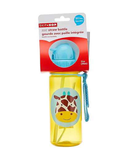 Skip Hop Zoo Straw Sipper-Handy Grab Strap-Giraffe-390 ml