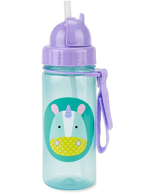 Skip Hop Zoo Straw Sipper-Handy Grab Strap-Unicorn-390 ml