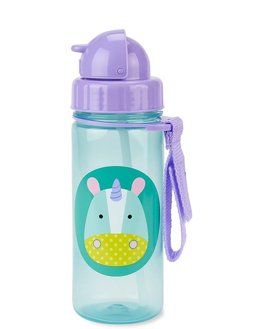 Skip Hop Zoo Straw Sipper-Handy Grab Strap-Unicorn-390 ml