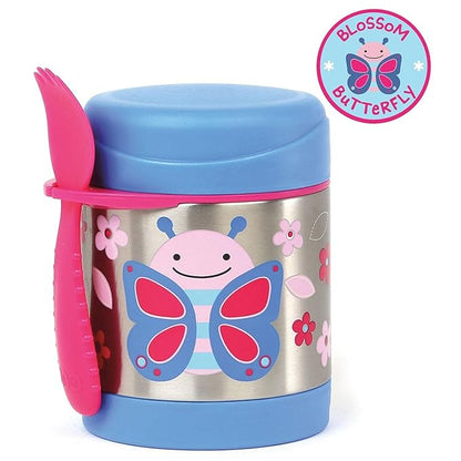 Skip Hop Zoo Stainless Steel Insulated Food Jar-With Spork-Butterfly-For Feeding Infants