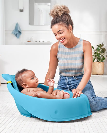 Skip Hop Moby Smart Sling Baby Bath Tub-3-Stage Tub-0 to 36M-Blue