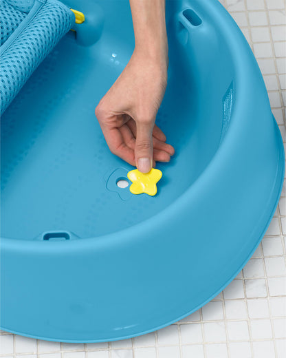 Skip Hop Moby Smart Sling Baby Bath Tub-3-Stage Tub-0 to 36M-Blue