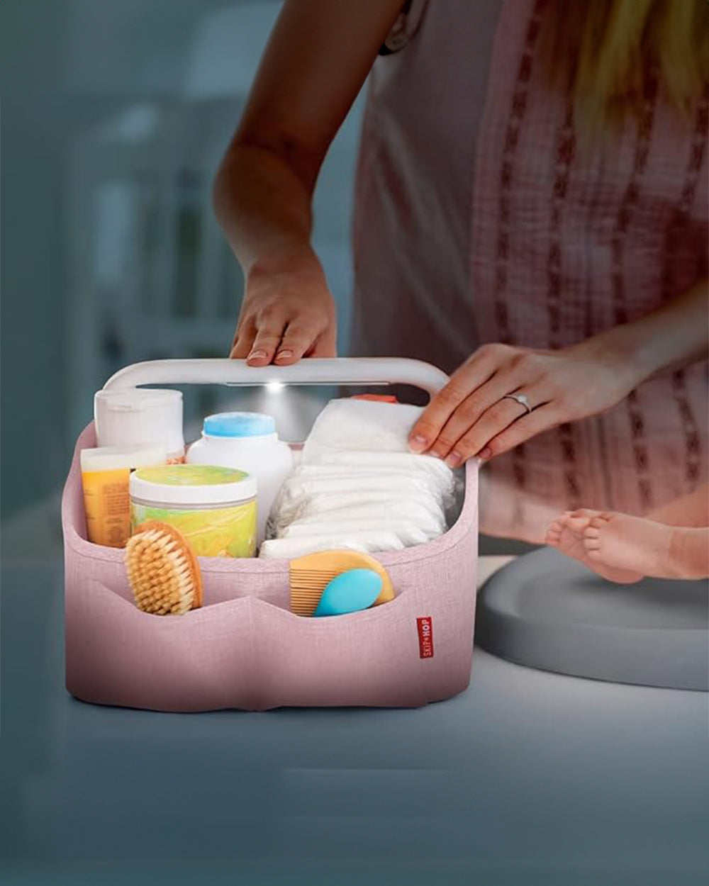 Skip Hop Moby Waterfall Baby Bath Rinser-Blue-Extra 5% Off