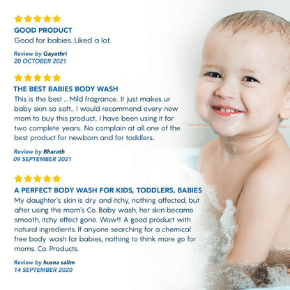 The Moms Co Natural Baby Body Wash-With Chamomile & Aloe Vera