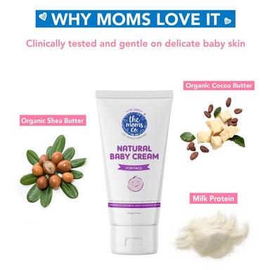 The Moms Co Natural Baby Face Cream-With Shea Butter & Cocoa Butter