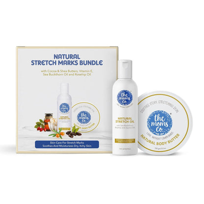 The Moms Co Stretch Marks Bundle Gift Set-Pack of 2-Gift For Baby Shower & Baby Birthday