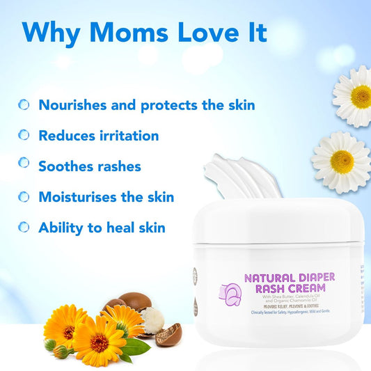 The Moms Co Natural Diaper Rash Cream-With Shea Butter & Calendula Oil