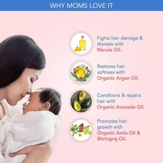 The Moms Co Natural Baby Hair Oil-With Amla & Argan Oil