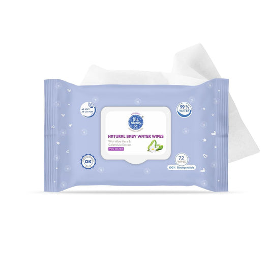 The Moms Co Natural Baby Water Wipes-With Aloe Vera & Calendula Extract