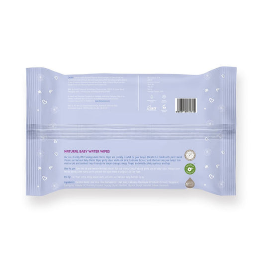 The Moms Co Natural Baby Water Wipes-With Aloe Vera & Calendula Extract