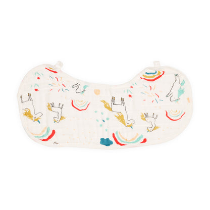 Kicks & Crawl Burp Cloths & Wash Cloths Combo Set-Super Absorbent-Pack of 5-For Infants