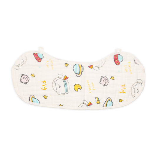 Kicks & Crawl 100% Muslin Burp Cloth-Super Absorbent-Roar & Soar-Pack of 2-For Infants