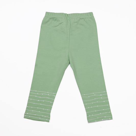 Kicks & Crawl Green Leggings-Animal Friends-Cotton-For Infants