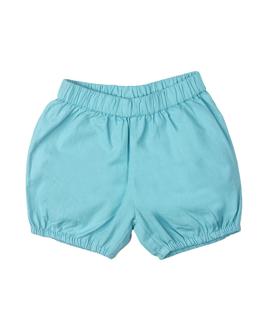 Kicks & Crawl Blue Top & Shorts-Florals-Cotton-For Infants