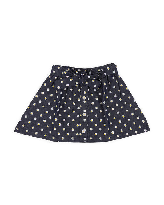 Kicks & Crawl Blue Top & Skirt-Daisy-Denim-For Infants