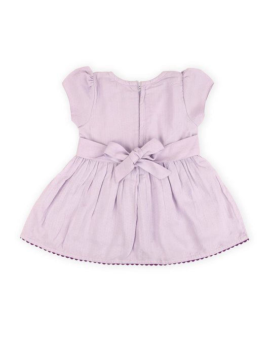 Kicks & Crawl Lilac Dress-Fun In Floral-Rayon-For Infants