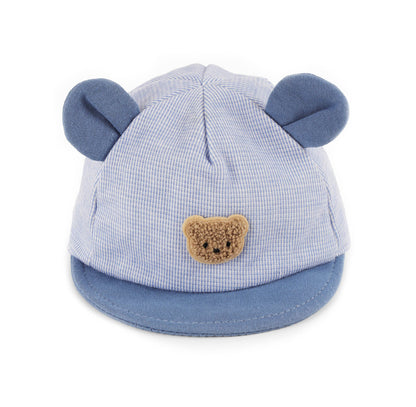 Kicks & Crawl Blue Hat-Little Bear-Cotton-For Infants