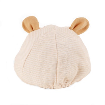 Kicks & Crawl Cream Hat-Little Bear-Cotton-For Infants