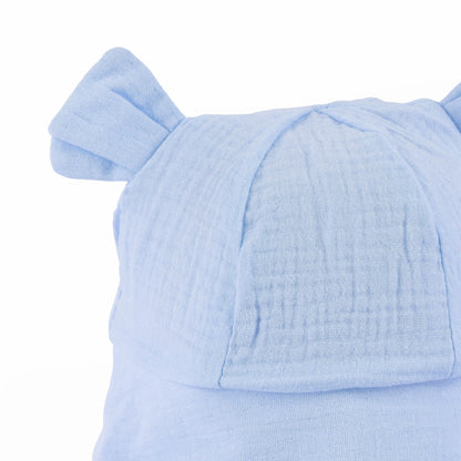 Kicks & Crawl Blue Bucket Hat-Bunny-Cotton-For Infants