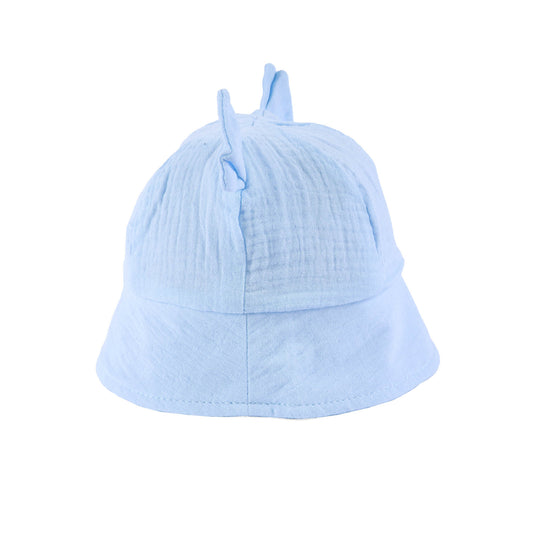 Kicks & Crawl Blue Bucket Hat-Bunny-Cotton-For Infants