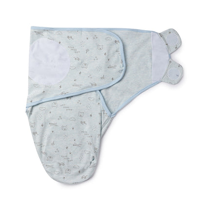 Kicks & Crawl Awesome Dude-Velcro-Ready Swaddle-100% Cotton-Infant Wraps