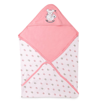 Kicks & Crawl Multipurpose Bestfriend's Hooded Blanket/Swaddle/Towel-Cotton-Infant Wraps