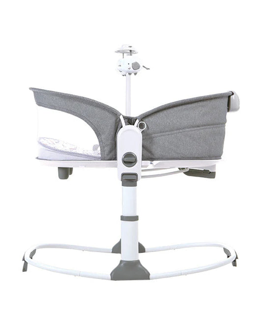 Mastela 6 in 1 Multi-function Bassinet-3 Position Recline-Removable Canopy-Grey-For 0 to 36M